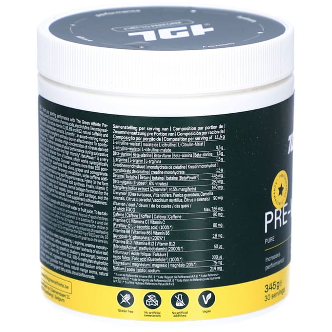 The Green Athlete Pre Workout 345 Poeder