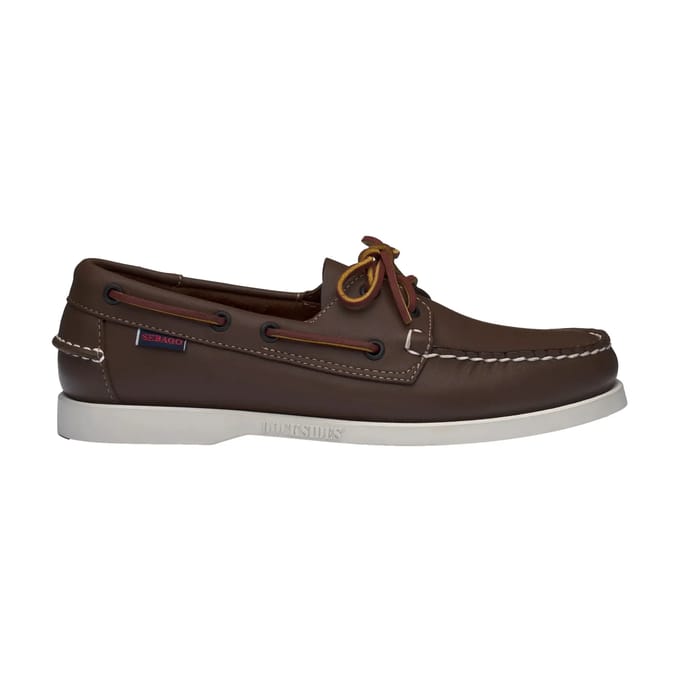 Sebago Docksides Portland bruin leren bootschoenen