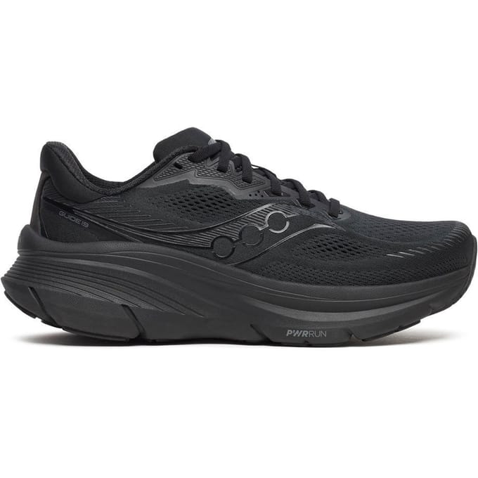 Saucony Guide 19 Sneakers Heren - Zwart - Maat 42 - Mesh/Synthetisch