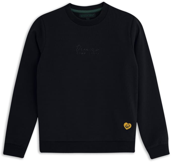 4PRESIDENT Sweater meisjes - Black - Maat 128 - Meisjes trui