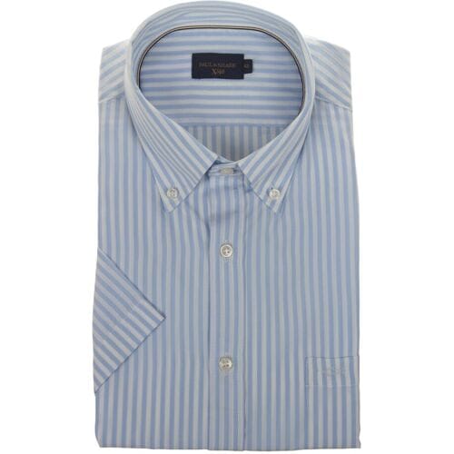 Paul & Shark Overhemd Xsoft Lyocell Stripe Licht Blauw / male