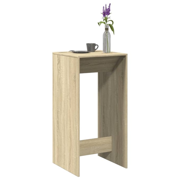 vidaXL - Bartafel - 51x50x103,5 - cm - bewerkt - hout - sonoma - eikenkleurig