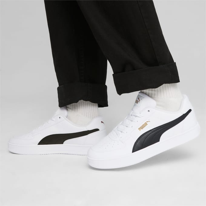 PUMA Puma Caven 2.0 Unisex Sneakers - Puma White-Puma Black-Gold