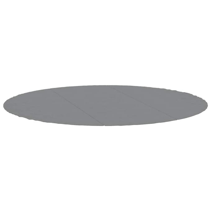 vidaXL - Zwembadgrondzeil - Ø396 - cm - polyester - geotextiel - lichtgrijs