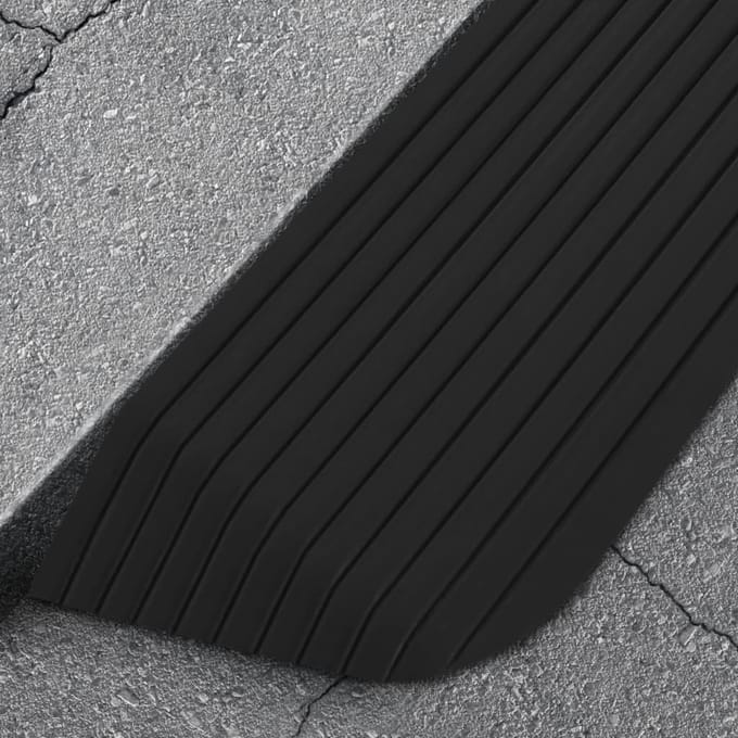 vidaXL - Drempelhulpen - 2 - st - 110x32x3,8 - cm - rubber