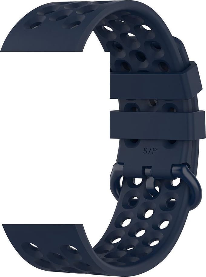 KELERINO. Siliconen bandje geschikt voor Fitbit Versa 2 (Lite) - Blauw - Small