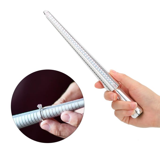 Ringmaat Doorn Vingermaat Meetstok Ringmaatstok Sieradengereedschap white