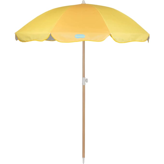 Waimea Strandparasol - Kantelbaar - Geel - UPF50+ - ca. 145 - 205 cm