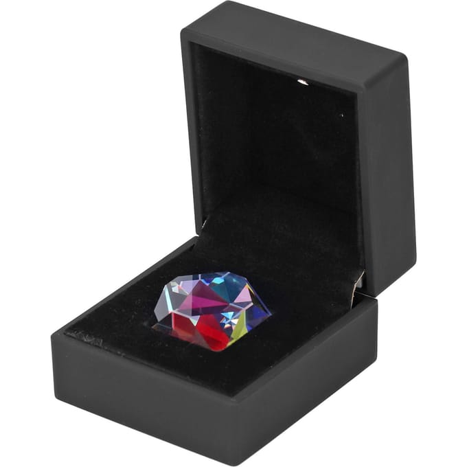 Prisme Cube de Couleur 9.8x9.8x9.8in Dispersion RGB Couleur Cristal Facetté Prisme Optique pour la Physique