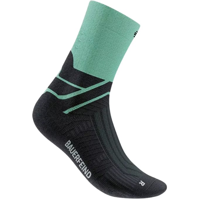 Bauerfeind Run Performance Mid Cut  Hardloopsokken Heren-mint