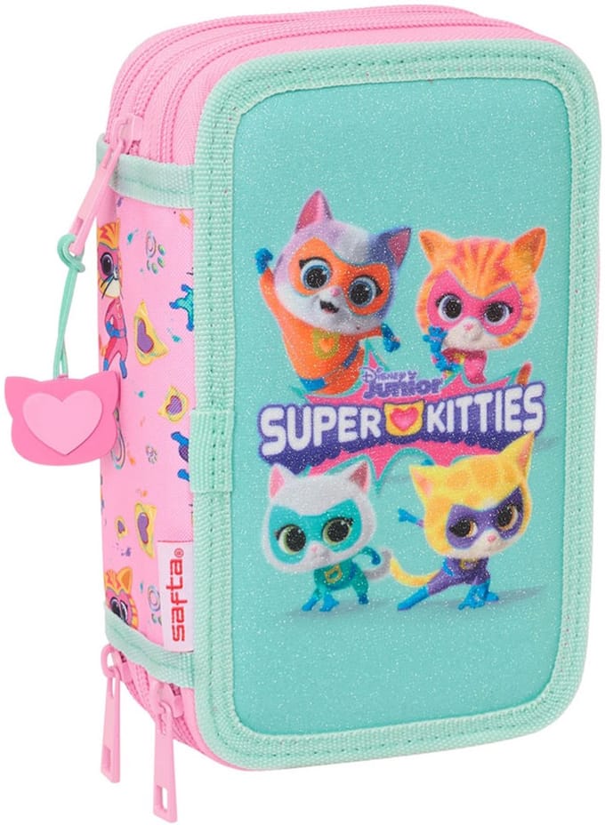 Safta Triple Filled Superkitties Etui 37 Stukken Blauw,Roze Man