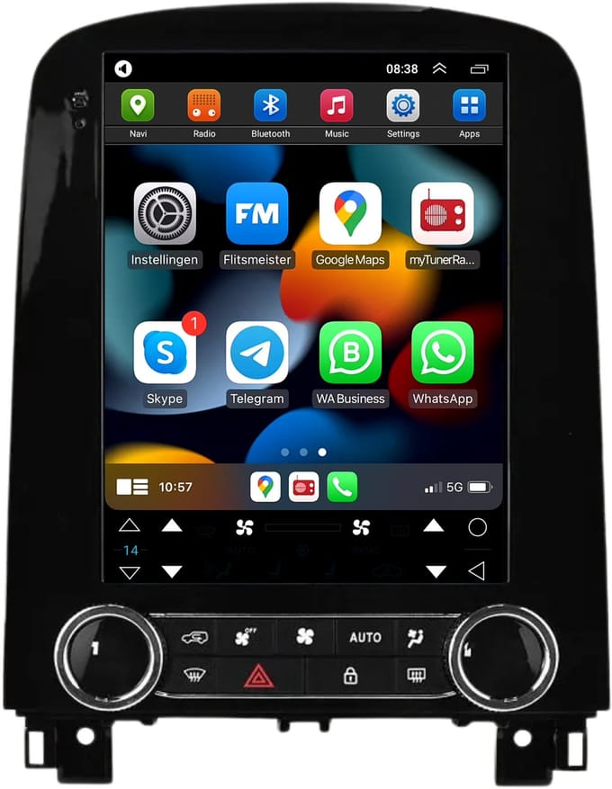 Carplay autoradio geschikt voor Renault Scenic | 2016 t/m 2022 | Android 13 | Draadloos Apple Carplay & Android Auto | 2GB + 32GB | 8-Core processor | Davilon | 2025 model | 2016 2017 2018 2019 2020 2021 2022 | Bluetooth & Wifi