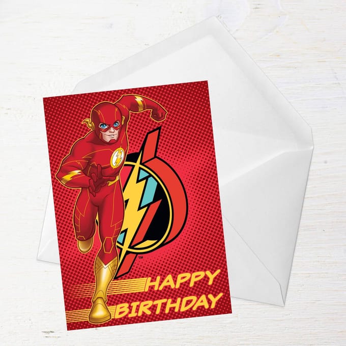 The Flash Happy Birthday Greetings Card - Standard Card
