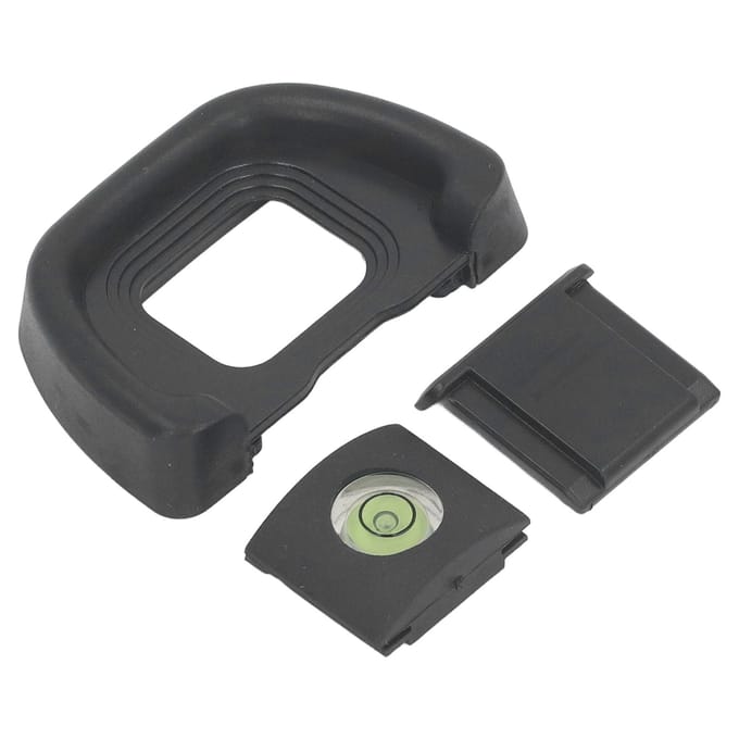 Oculair Oogschelp met Waterpas en Flitsschoenafdekking Beter Observatie-effect Oogschelp Vervanging voor D780 black
