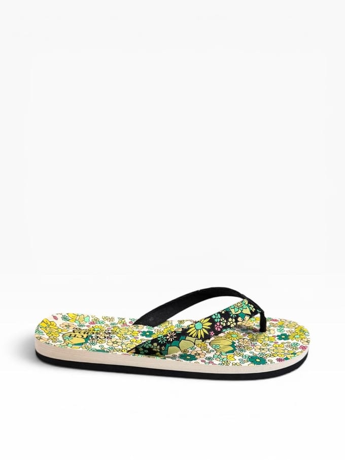 Scotch & Soda - Mare Green Flower - Slippers - Dames - Maat 39