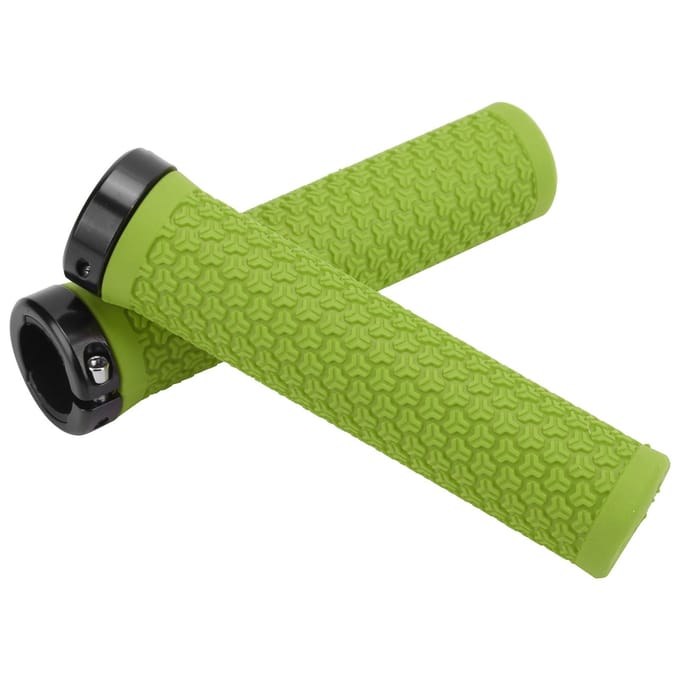ZTTO Mountainbike Stuur Enkele Vergrendelings Handvatten Fiets Schokabsorberend Rubberen Handvatten Groen rood