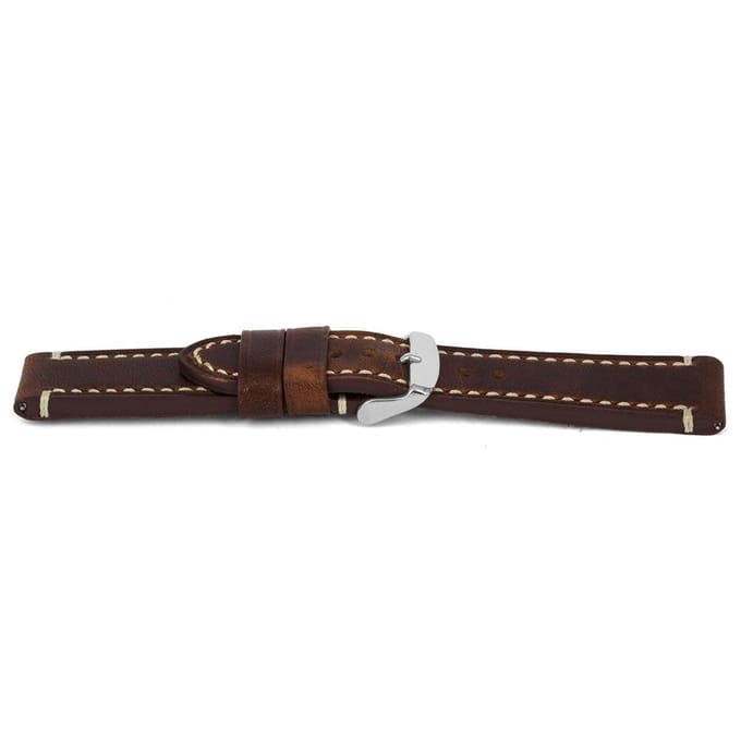 Horlogeband G421 Vintage Denver Bruin Leder 20x20 mm