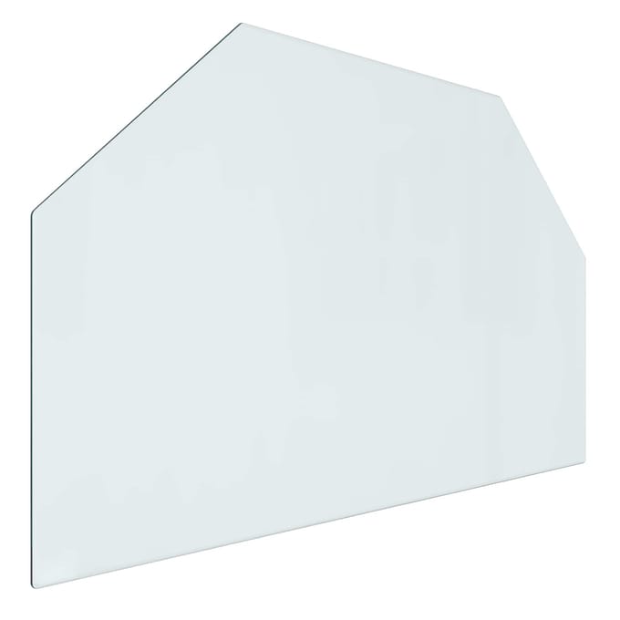 vidaXL Vuurplaats Glazen Plaat Transparant 80 x 50 cm Glas