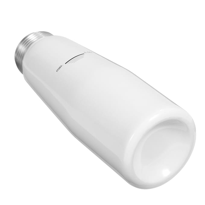 500 ml Aluminium Slagroom Dessert Crème Boter Dispenser Klopper Schuimmaker met 3 Spuitmonden (Wit) wit