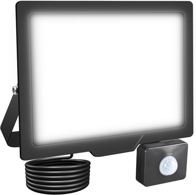 50W LED-schijnwerper met Bewegingssensor - 5000lm Waterdichte Buitenverlichting voor Tuin en Patio