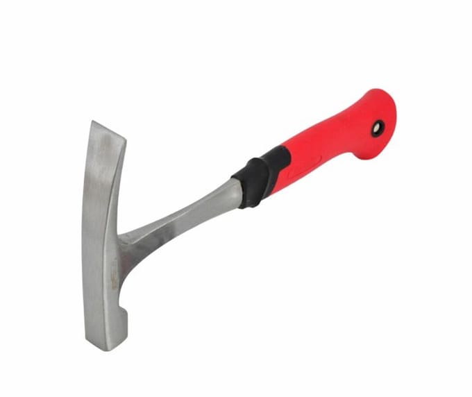 Awtools Black Line - Metselhamer - 600g Monoblock - Antislip Handgreep - Rechthoekige Kop