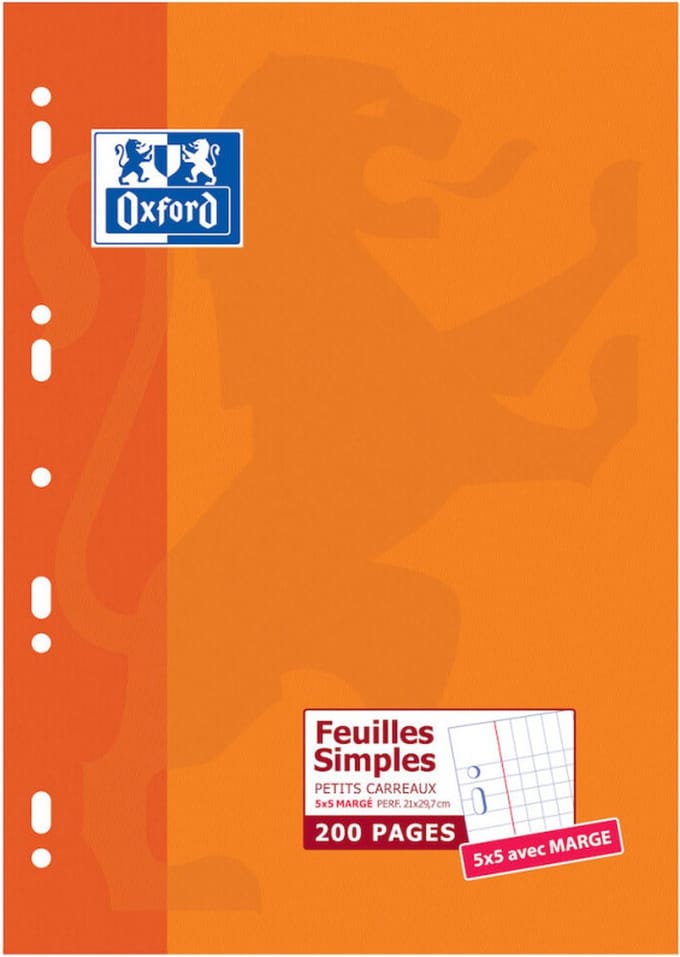 Oxford 100105677 schrijfblok & schrift A4 Oranje