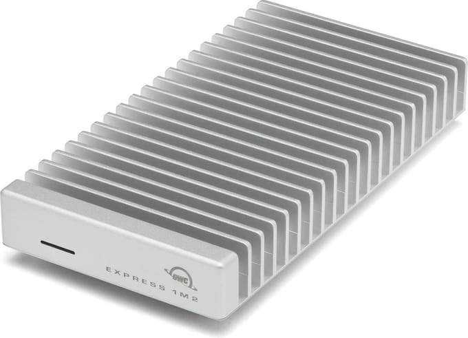 OWC Express 1M2 - Externe Behuizing voor NVMe M.2 SSDs - USB4 (40GB/s) - Zilver