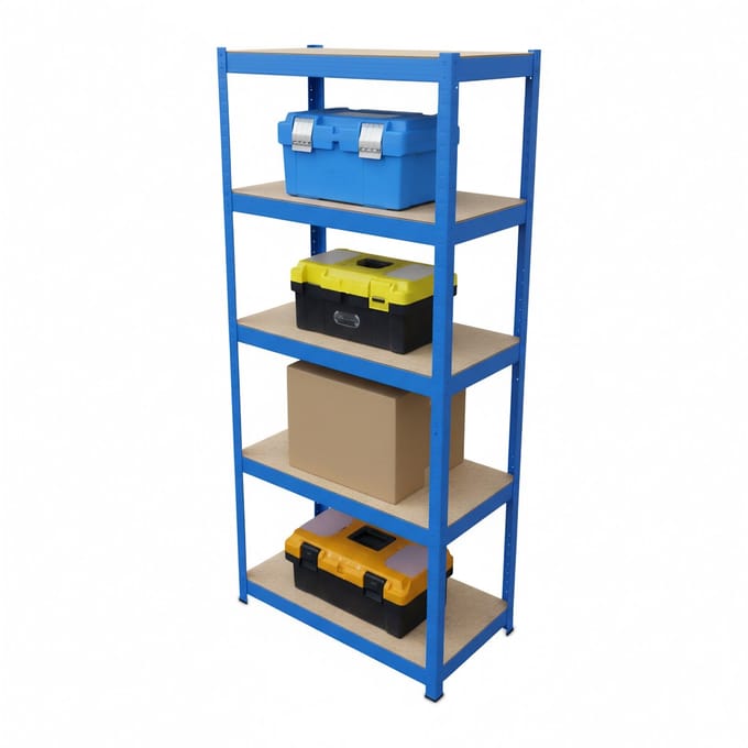 Zware stelling - 2 stuks - blauw - 60x180x30 cm - staal