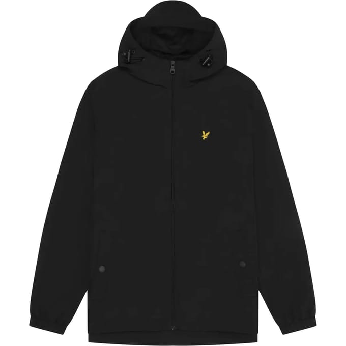 Lyle & Scott zwart jack met rits en capuchon