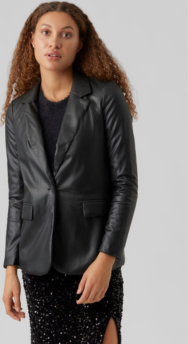 VERO MODA VMOLYMPIA LS SINGLE LOOSE PL BLAZER NOOS Dames Blazer - Maat XS