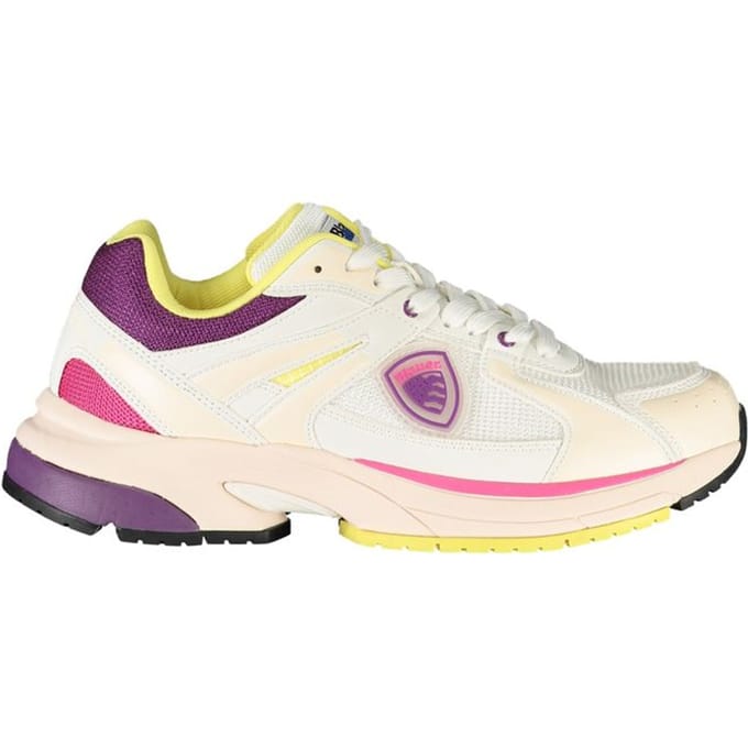 Blauer Witte Polyurethane Dames Sneaker