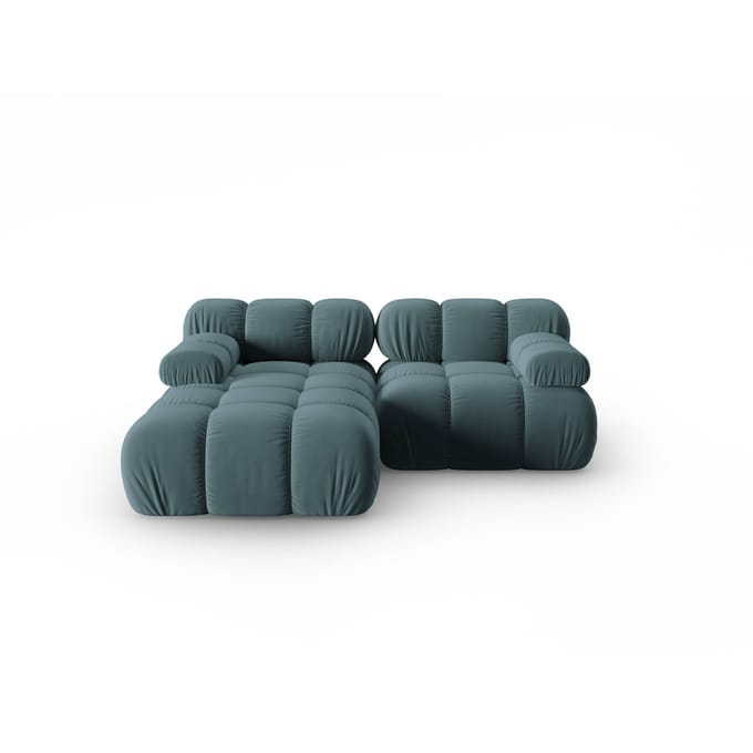 Modulaire-3-zitshoekbank Tropea links velvet | Milo Casa