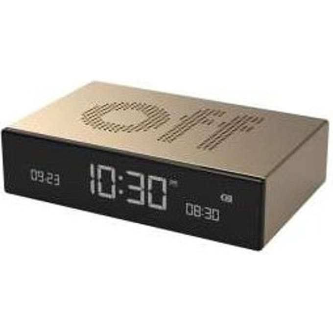 Lexon flip premium alarmklok goud