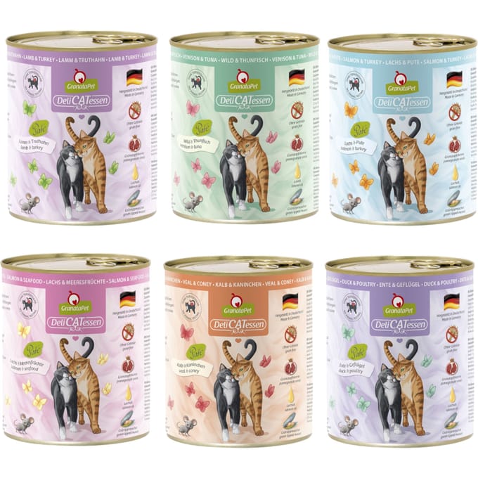 6x800g GranataPet DeliCatessen I Kattenvoer
