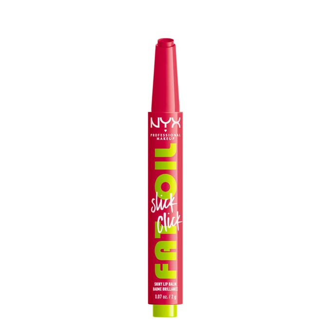 NYX Professional Makeup Fat Oil Slick Click - Double Tap - lippenbalsem - raspberry - 2g