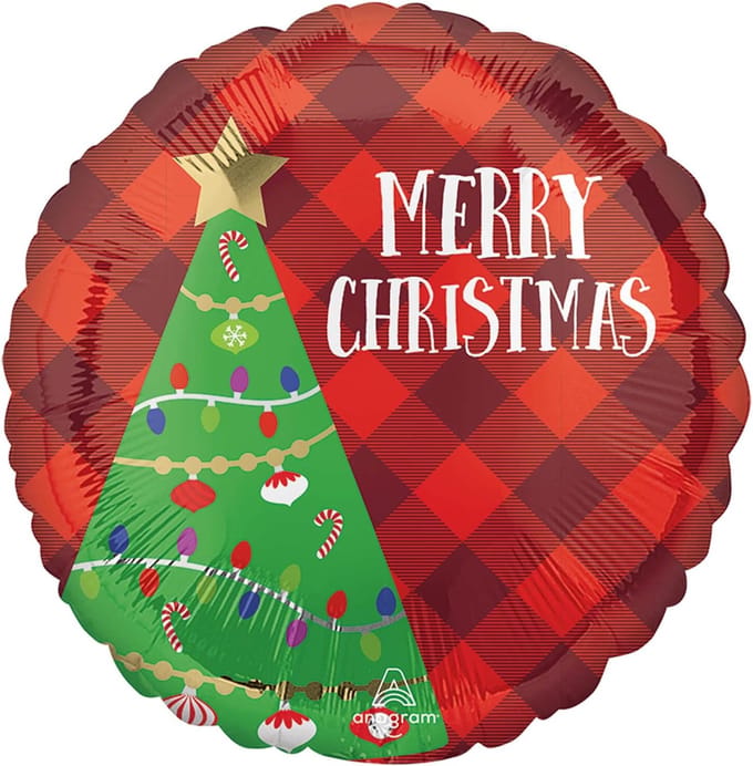 Anagram Folieballon Christmas Tree 45 Cm Rood