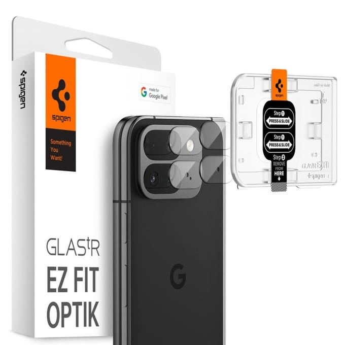 Spigen Camera Lens Protector Geschikt voor Google Pixel 9 Pro Fold - Glas.tR EZ Fit Optik Pro - 9H Tempered Glass - Gemakkelijke Installatie - Clear 2-Pack
