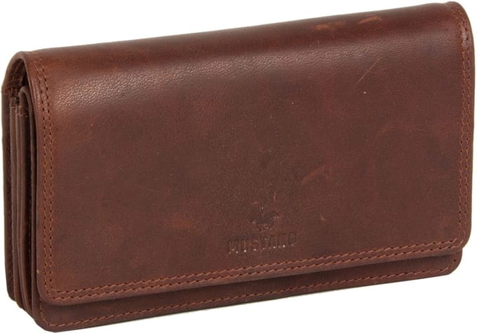 MUSTANG Leren Portemonnee Como Luanda Wallet Brown Bruine