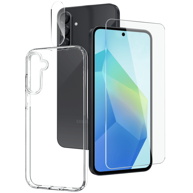Northjo Samsung Galaxy A37 All-in-One Protection Pack Transparant