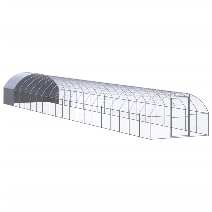vidaXL - Kippenren - 3x20x2 - m - gegalvaniseerd - staal