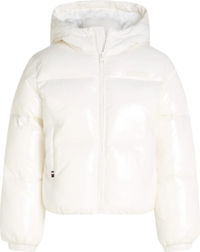 Tommy Hilfiger New York Glossy Puffer Girls - Wit - 16 jaar