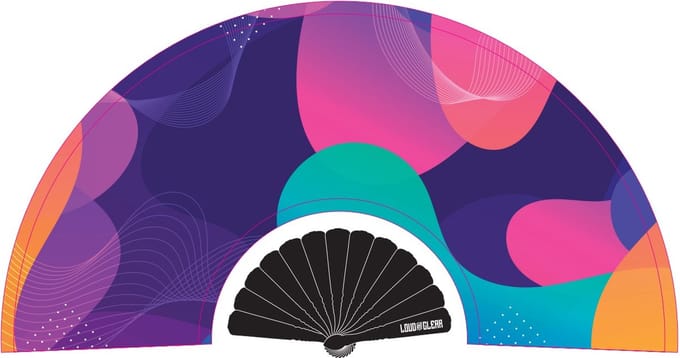 LOUD AND CLEAR® - Waaier - Handwaaier - Spaanse Waaier - Festival - Multi - Rond