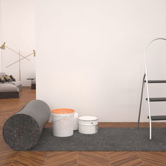 vidaXL - Schildersvlies - anti-slip - 50 - m - 280 - g/m² - grijs - 2 - st