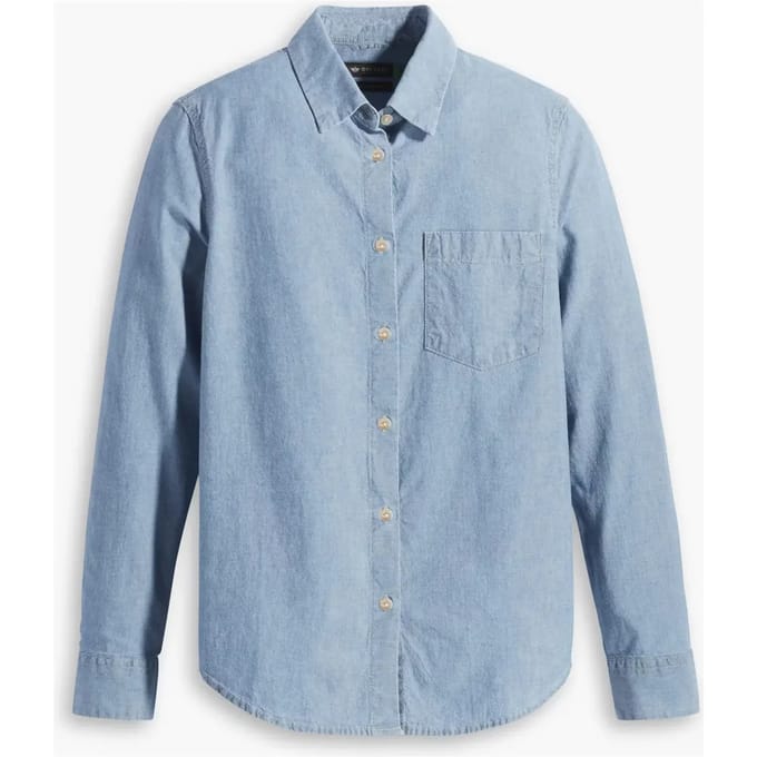 Dockers Original Overhemd Met Lange Mouwen Blauw S Vrouw