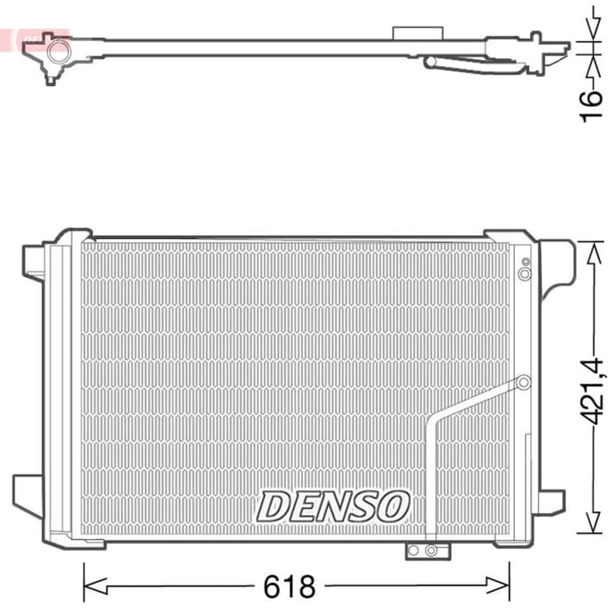 Condensator, airconditioning DENSO DCN17035