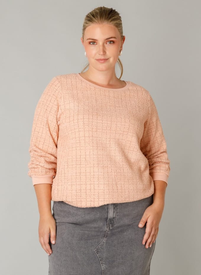 YEST CURVE Venora Essential Tops - Powder Pink - maat X-0(44)