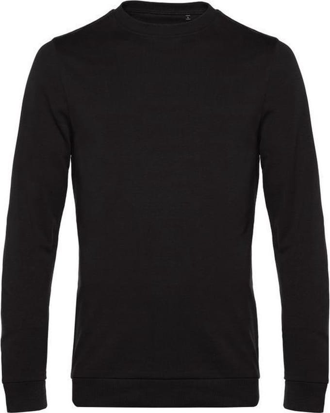 B&C Heren in sweatshirt (Zwart Puur)