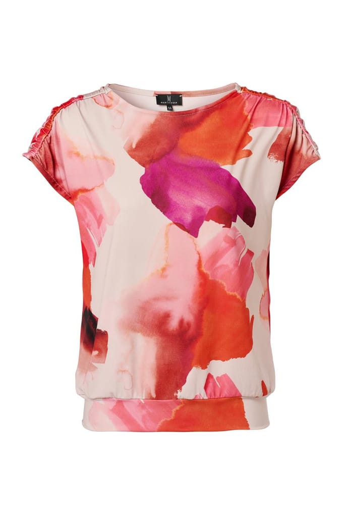 Blandy Print Top Zand / Roze