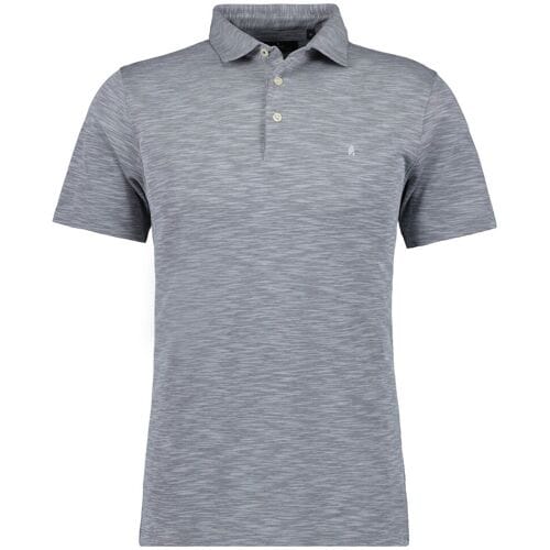 Ragman Polo Soft Knit Flame Design Easy Care Grijs Melange / male