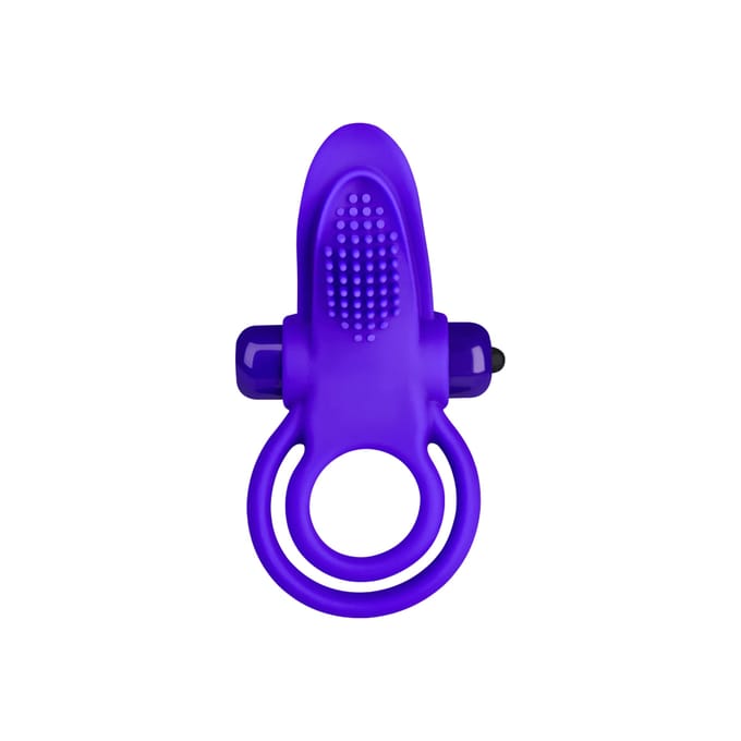 Pretty Love vibrerende cockring met clitoris tong stimulator